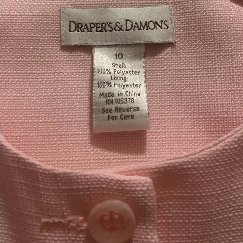 Elegant Drapers & Damon’s Women’s Pink Skirt Suit Set, Sz 10. NWOT - Picture 2 of 16